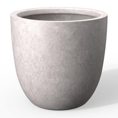 Kante front view of 14 inch planter showing shape and color, ideal for styling