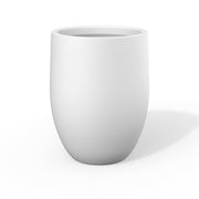 Kante front view of white concrete planter showing modern silhouette and curb appeal
