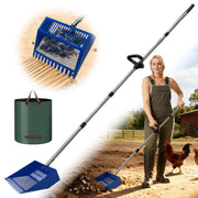 kanuoc front view shovel head showing durable sifting tines and easy scooping benefit