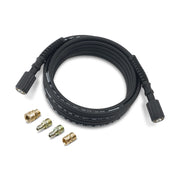 Kärcher front packaging of 25ft hose shows model and benefits