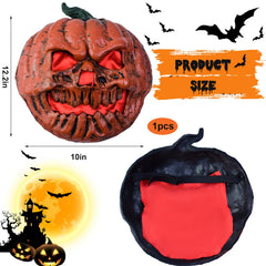 Karjiaja close-up of sculpted pumpkin face highlighting 3D details