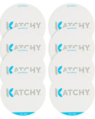 KATCHY front view of 8-pack refill pads showing neat stack and fit benefit
