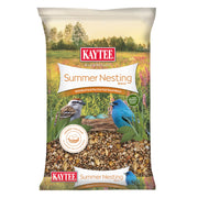 Kaytee front packaging showing 8 lb bag and nesting blend benefits