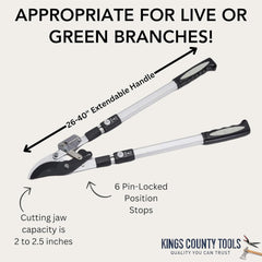 Kings County Tools double ratcheting mechanism detail delivering amplified cutting power