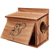 Kecaopdt squirrel house front view showing secure entrance and natural look