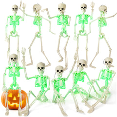 Kelool front view of 16-inch skeleton showing realistic poseable design and spooky impact