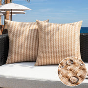 K KEVIN TEXTILE front view of light brown cover shows neutral outdoor styling and durability