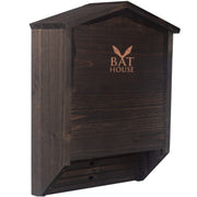 KIBAGA bat house front view showing entrance and benefit of organized roosting