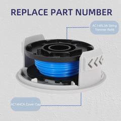 Kicofyee spool next to a hand for scale showing compact size and easy handling benefit