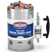 Kingsford chimney starter front view showing capacity and build for quick lighting