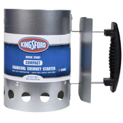 Kingsford front view showing compact chimney starter for quick ignition