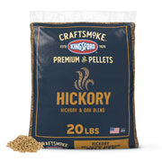 Kingsford bag front showing Craftsmoke label and 20 lb size benefits