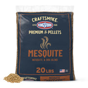 Kingsford Craftsmoke bag front showing branding and mesquite flavor benefit