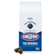 Kingsford front packaging showing 16 pound bag and grilling benefit
