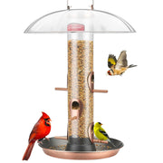 Kingsyard front view of feeder showing six ports and perches, attracts more birds