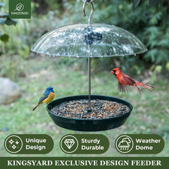 Kingsyard close-up of adjustable dome demonstrating size control for birds