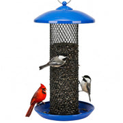 Kingsyard feeder front view showing all‑metal build and hanging loop benefit durability