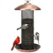 Kingsyard front view of all-metal hanging feeder showing full shape and durability