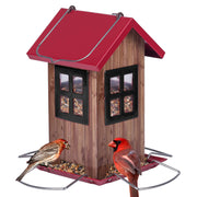 Kingsyard front view of hanging birdhouse feeder showing charming design and durability