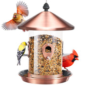 Kingsyard hanging front view showing full feeder and elegant design benefit