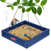 Kingsyard platform feeder front view shows stable hanging and easy access