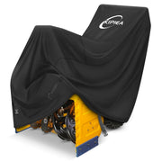 Kipiea front view on snow blower showing full protection benefit