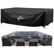 Kipiea front view full cover protecting patio set and preventing rain damage
