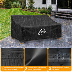 Kipiea sealed seam tape detail showing leak-resistant stitching benefit