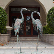 kircust heron front view showing lifelike silhouette and garden focal point