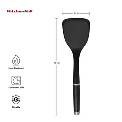 KitchenAid close-up of nylon turner head texture highlighting reinforced strength and heat resistance