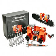 Klampero Pro front packaging showing complete sharpener kit and benefits