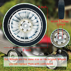 KMHGD wheel tread detail highlighting grip and wear resistance on grass