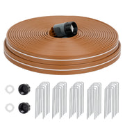 KOBAZ front view of 75 ft sprinkler hose showing packaging and length benefit