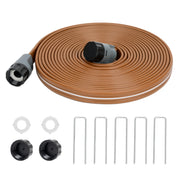 KOBAZ front view of 25 ft sprinkler hose packaging showing product features and length