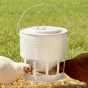 KOL feeder front view showing durable metal and neat feeding access