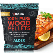 Kona alder front packaging showing resealable 2 lb bag and branding, highlights freshness