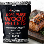 kona front packaging showing 2 lb bag and bold branding, highlights premium smoke
