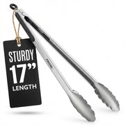 Kona front view showing full tongs and packaging with durable design benefit
