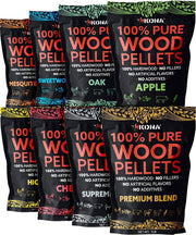 Kona variety pack front packaging showing eight 1 lb bags and convenience