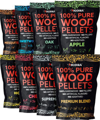 Kona variety pack front packaging showing eight 1 lb bags and convenience
