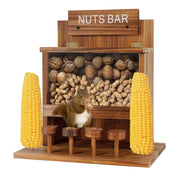 KOOPRO front view showing feeder shape and natural finish, attracts backyard wildlife