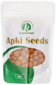 KOPABANA front packaging showing Akpi seeds and 4oz clear pouch benefit authenticity