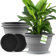 KPUVX front view of three pots showing vintage look and versatile styling