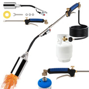 Krismose torch front view showing kit components and ready-to-use convenience