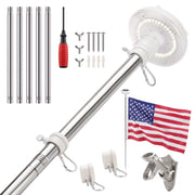 KROMART front packaging showing complete flag pole kit and included parts benefits visibility
