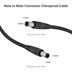 KSK close-up of 5.5x2.1mm male plug showing solid contact for stable connection