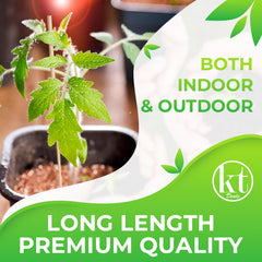 KT Deals close-up tapered tip of bamboo stake for easy soil insertion and minimal damage
