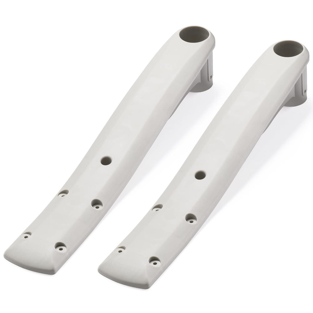 KTWT deck support front view showing pearl gray finish and shape, improves stability