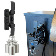 KU-koruo front view attached to Traeger grill showing neat cord storage and safety
