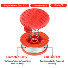 Kudoosen installed spool on Craftsman trimmer illustrating quick swap